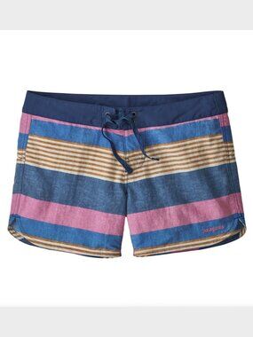 Patagonia Wavefarer Boardshorts 5" in Fitz Stripe Texture: Superior Blue-Size 10